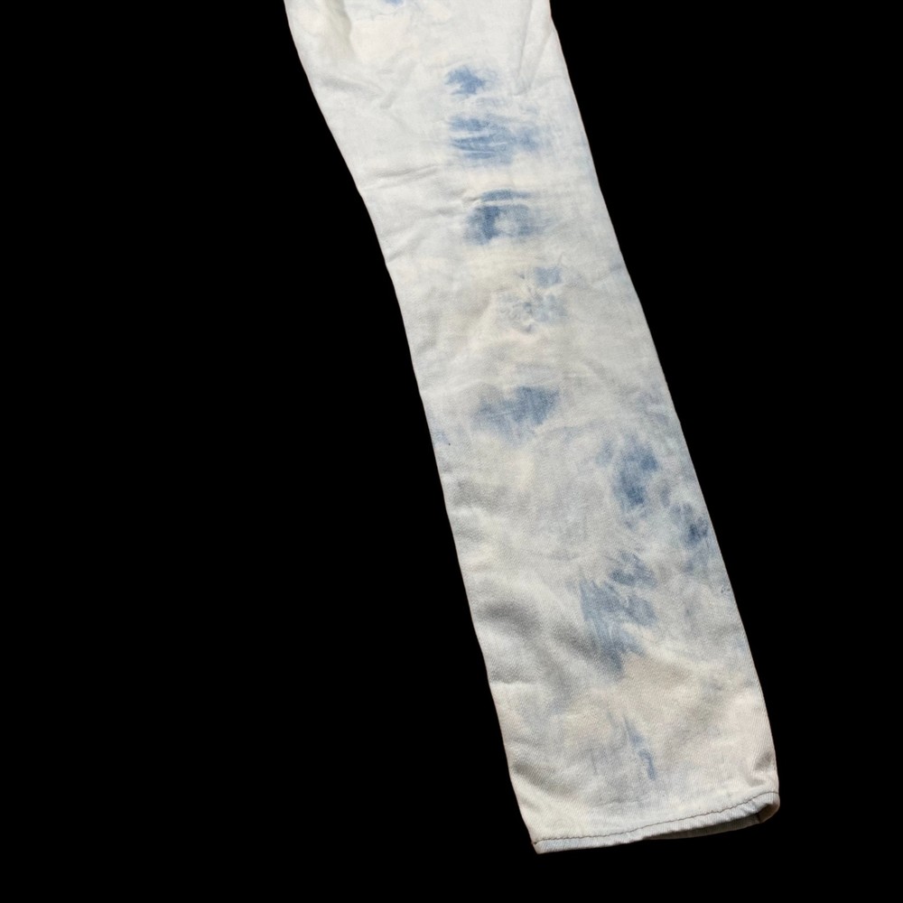 Abercrombie & Fitch Jeans Women's Size 28 Blue/White Tie Dye Perfect Stretch - Picture 13 of 16